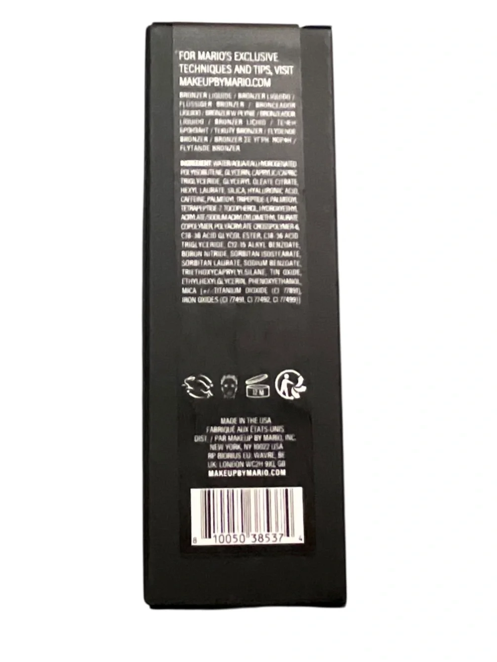 NIB Makeup by Mario SoftSculpt Bronzing and Sculpting Serum Full SZ Light Medium